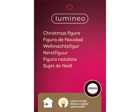 Decoratiune luminoasa Gnome, Lumineo, 8x18x42 cm, poliester, maro