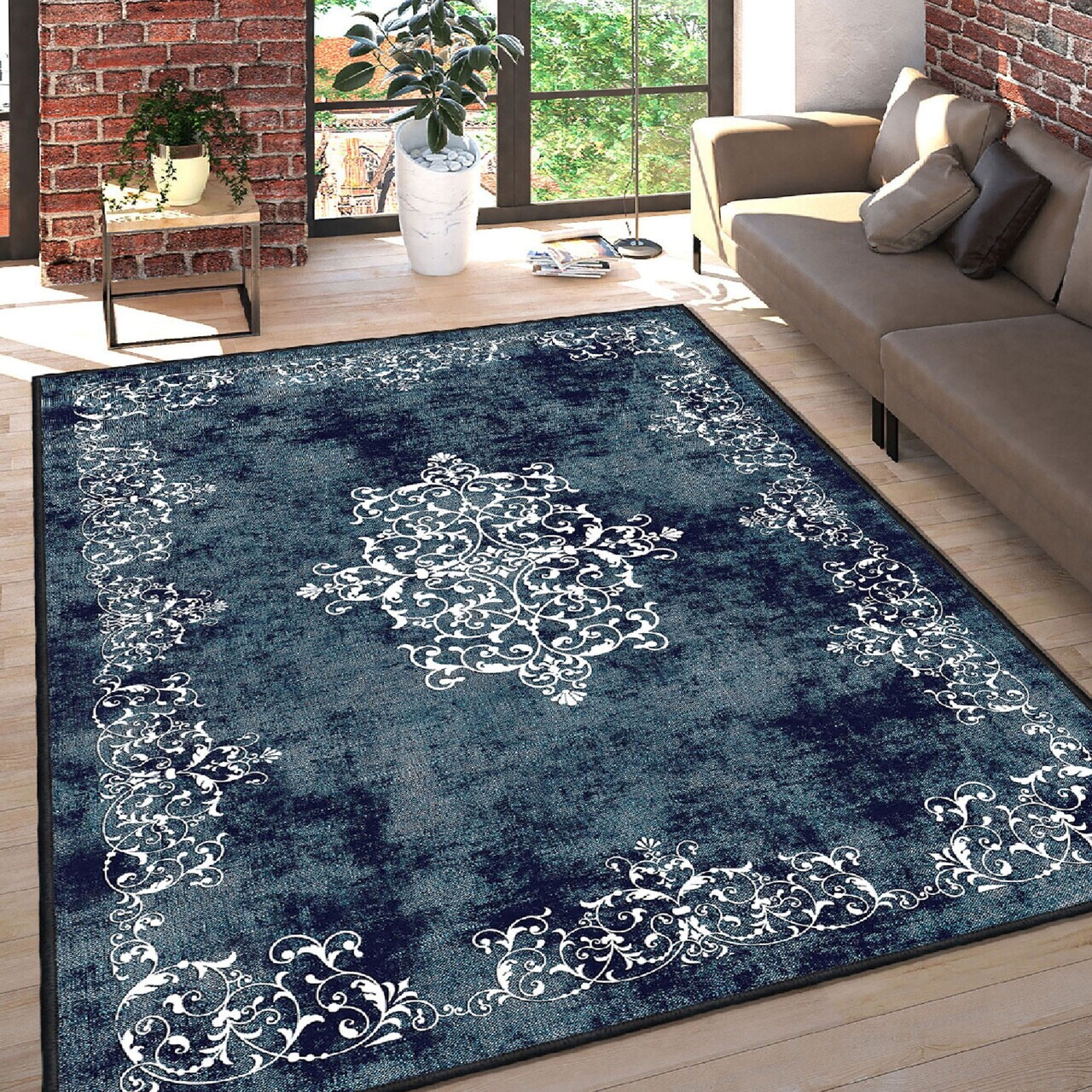 Covor Els 160x230 cm Catifea Multicolor