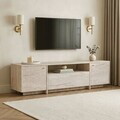 Comoda TV, Nordure, Alvar, 180x46x35 cm, Travertin