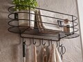Raft de perete, Hanah Home, Tere, 34x19x10 cm, Negru