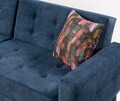 Canapea extensibila Cinar, Pandia Home, 209x80x80 cm, lemn, albastru