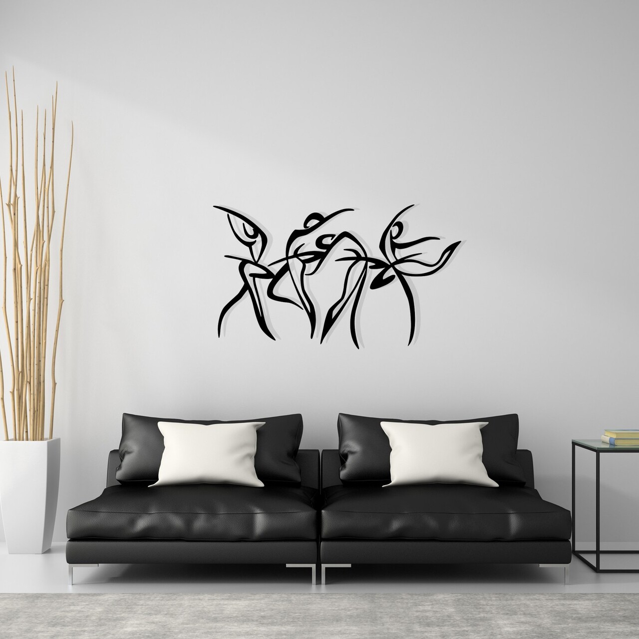 Decoratiune de perete, Felicita M, Dimensiuni: 97 x 56,5 cm, Negru - view 2