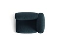 Modul dreapta pentru canapea, 1 loc, Martina-169, Micadoni Home, 121x106x75 cm, tesatura structurata catifelata, albastru jeans