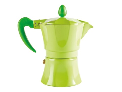Cafetiera, Aroma Color, Excelsa, 1 ceasca, aluminiu, verde
