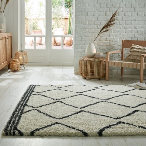 Covor Riad Berber Ivory, Flair Rugs, 120x170 cm, polipropilena, ivoriu
