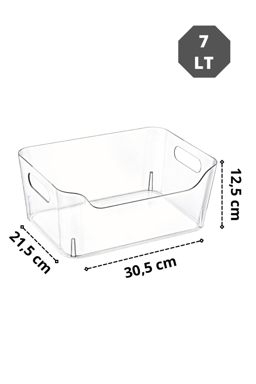 Set organizatoare frigider, Hermia, 639OKK1135, Transparent - imagine 4