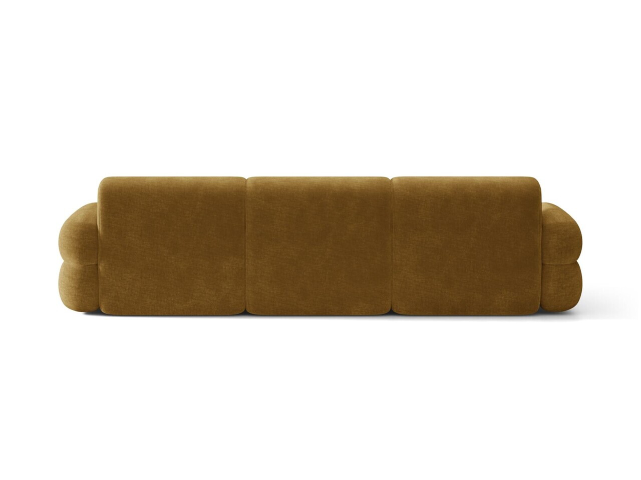 Coltar stanga 4 locuri, Neo, Micadoni Home, 305x165x83 cm, tesatura Chenille, galben mustar — imaginea 4