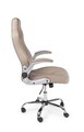 Scaun de birou Boneville, Bizzotto, 52 x 66 x 114 cm, piele ecologica, bej