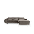 Coltar extensibil dreapta 3 locuri ELTAP, RT-04LO, Grayson, 278x205x92 cm, lemn/poliester, gri