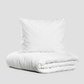 Lenjerie de pat King Size, Jakad, Homla, 3 piese, 200x220 cm, bumbac, alb