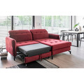 Coltar extensibil dreapta 3 locuri ELTAP, Lore-07, Lorelle, 225x160x105 cm, lemn/poliester, gri deschis