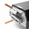 Cuptor de pizza pe peleti cu accesorii Pizzahven, InnovaGoods, pentru exterior, 42 x 81 x 80 cm, piatra/lemn/inox, negru