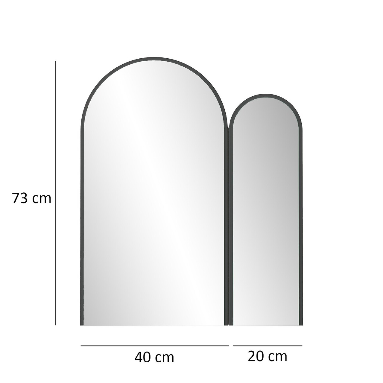 Oglinda decorativa, Neostill, Classe Mirror, MDF , Negru - 2 | YEO