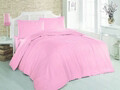 Lenjerie de pat dubla (DE), Dusty Rose, Patik, Bumbac Ranforce