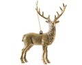 Glob decorativ Deer, Decoris, plastic, auriu