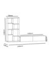 Comoda TV, Decorotika, Bare, 220x133.8x33.8 cm, Alb