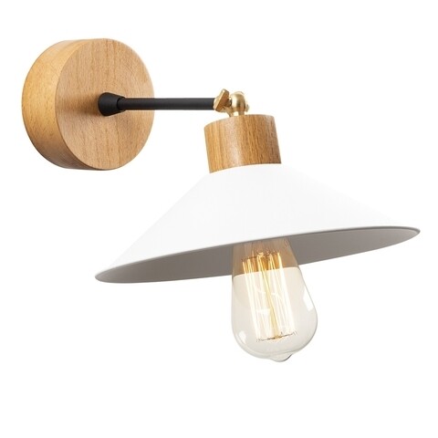 Aplica de perete Manavgat N-628, Noor, 20 x 30 cm, 1 x E27, 100W, alb 100W