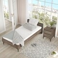 Set pentru dormitor, Locelso, Young AR15-CA, 2 piese, pal melaminat, maro/antracit