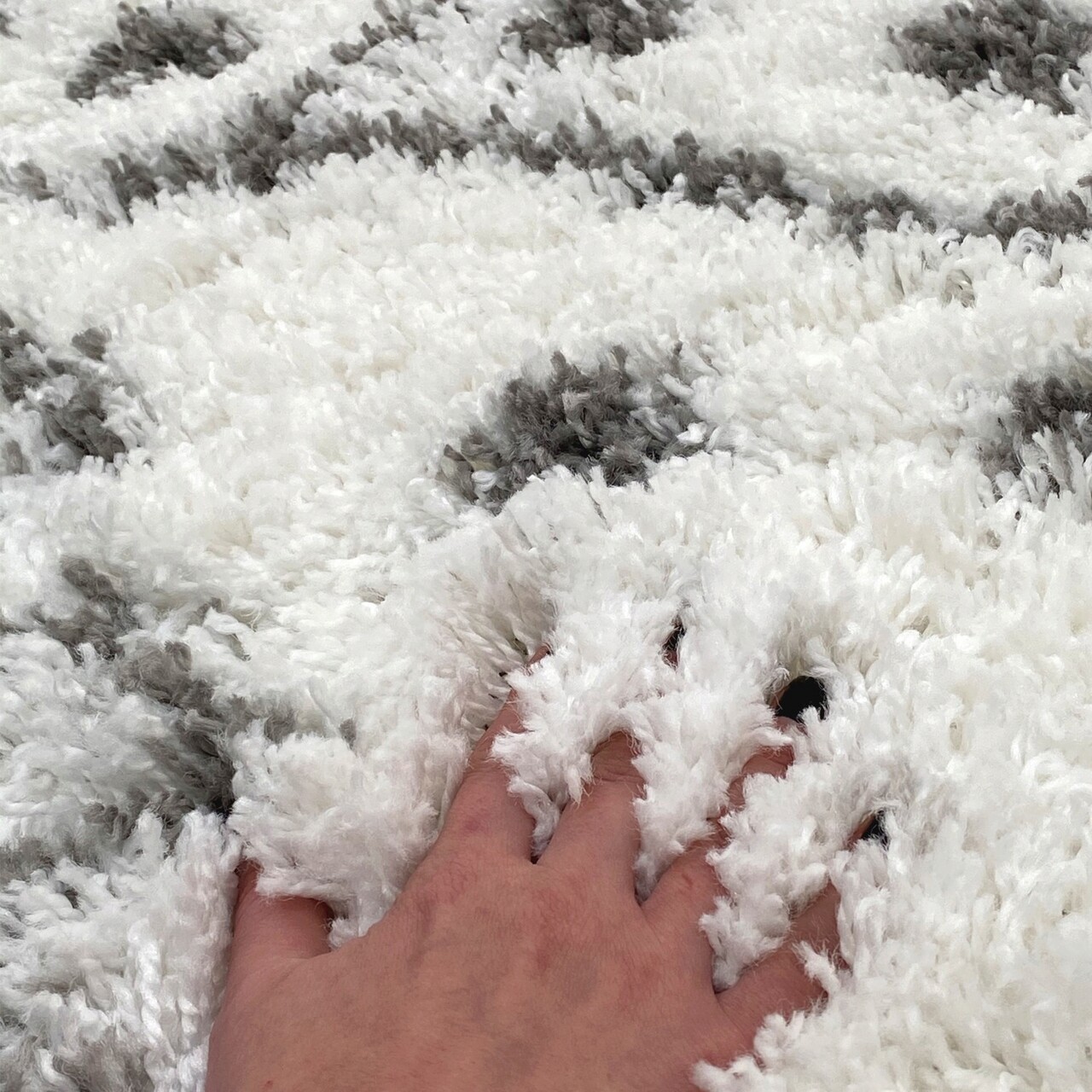 Covor, 3890A, 80x150 cm, Polipropilena , Alb/Gri - 2 | YEO