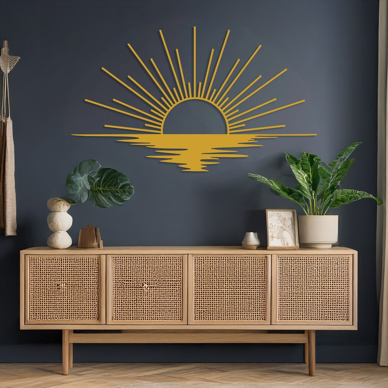 Decoratiune de perete, DCV-1120-MT, Dimensiune: 60 x 37 cm, Auriu — imaginea 3