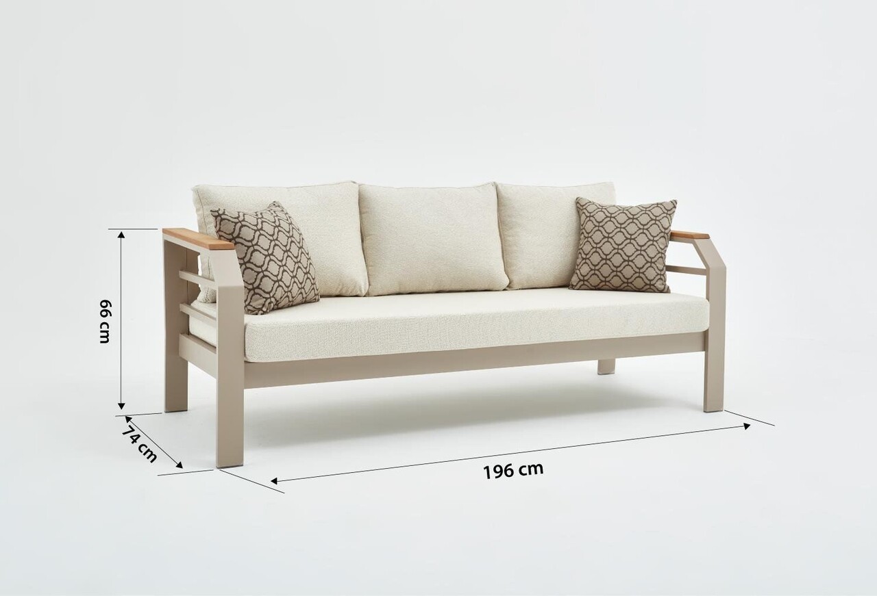 Set mobilier de gradina, Hanah Home, Assento, Bej - view 9