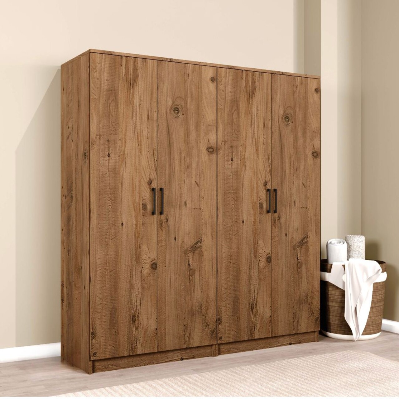 Dulap pentru haine, Miwood, Kardelen 1600-115, Maro - 1 | YEO