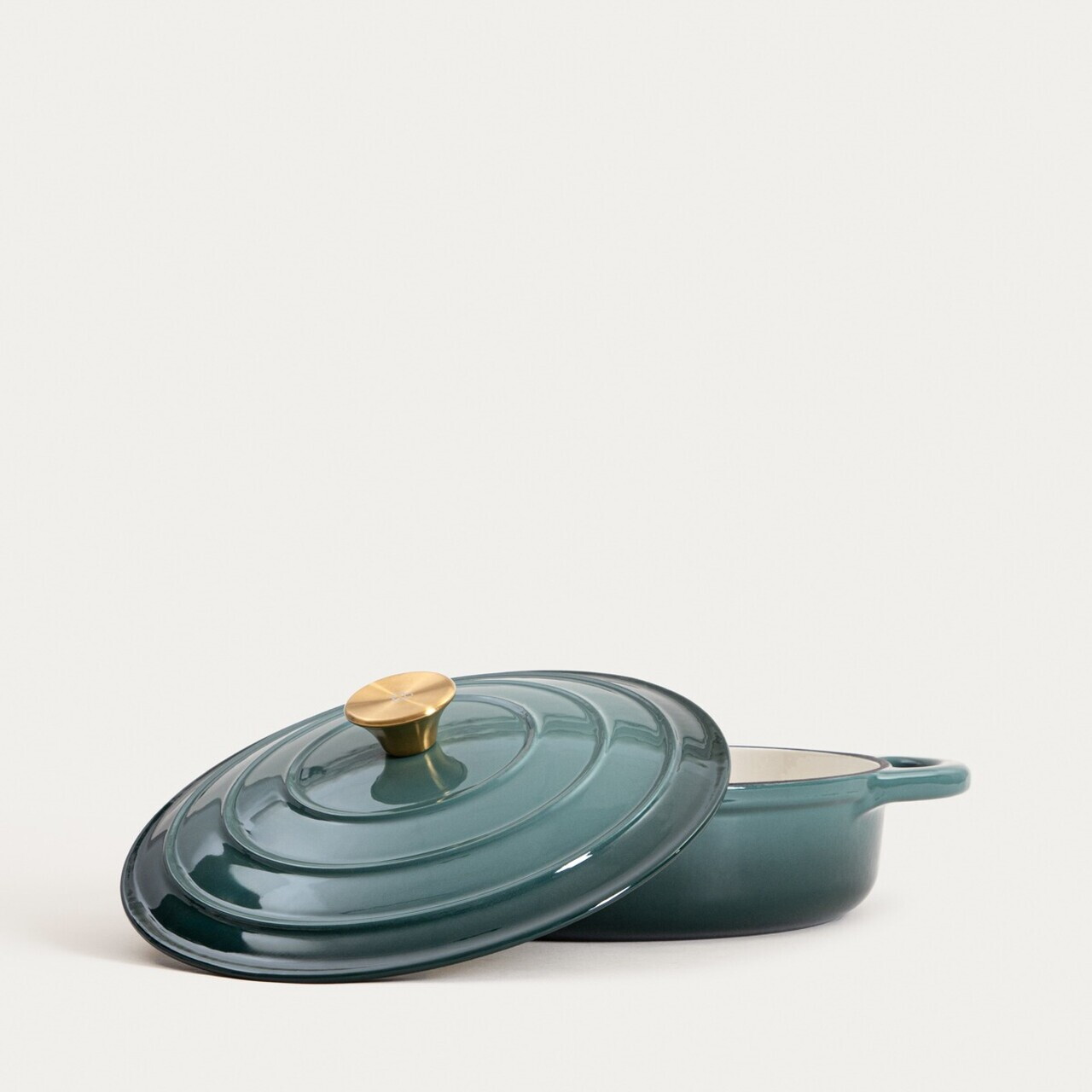 Oala Andreas, Homla, 28 cm, 2.5 L, fonta, verde - view 3