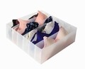 Organizator pentru sertar Optimo, Compactor, 6 compartimente, 10 x 30.5 x 30.5 cm, polipropilena, transparent