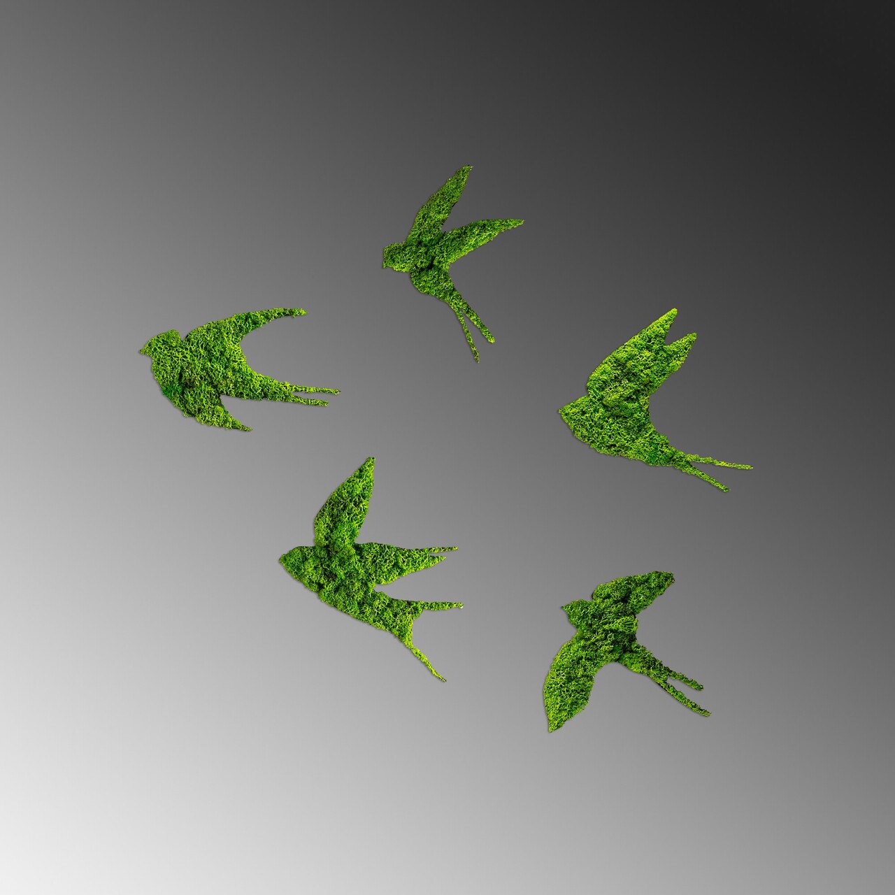 Decoratiune de perete, Swallows, 19 x 18 cm, Verde - view 4