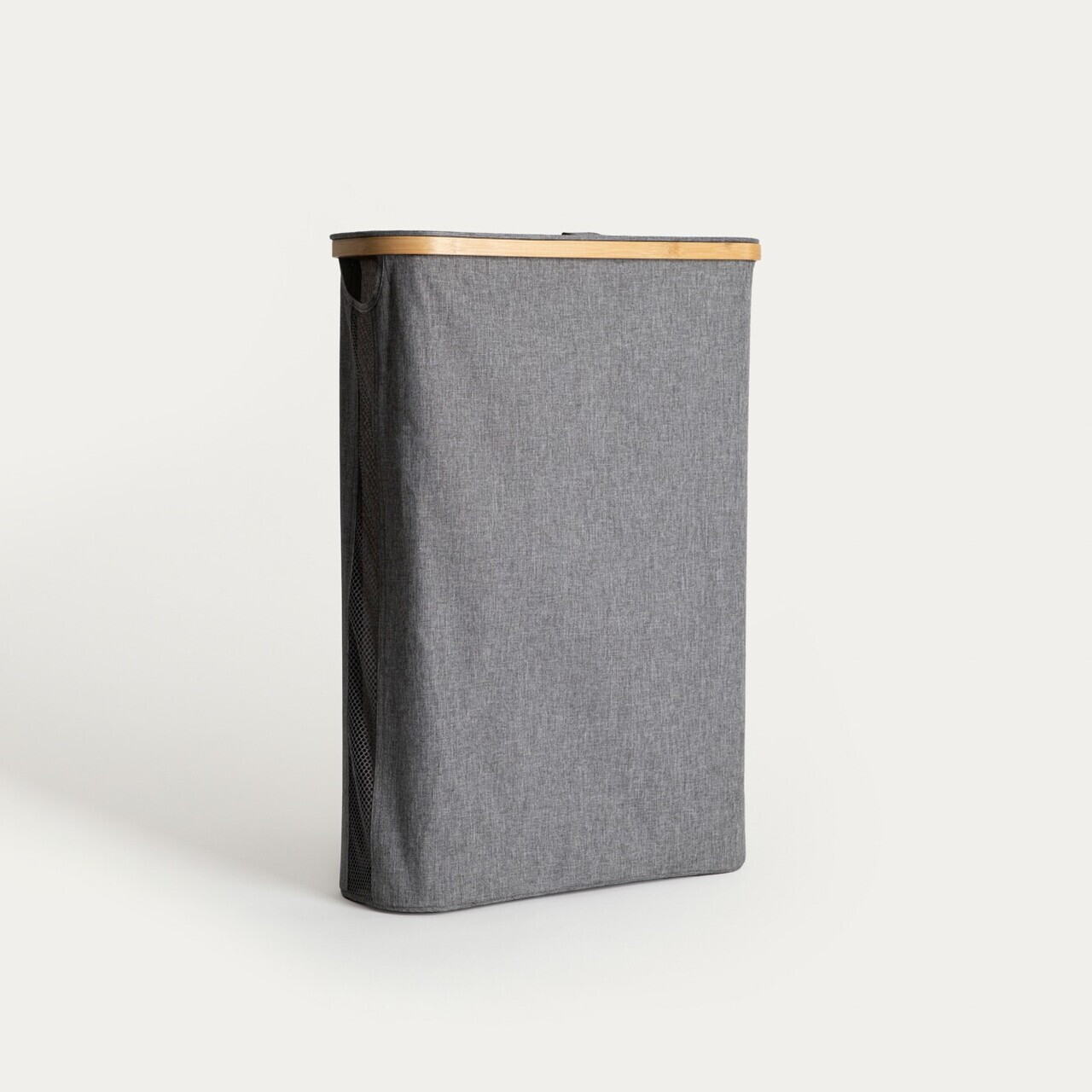 Cos de rufe Nellie, Homla, 43x17x60 cm, poliester/bambus, gri - view 3