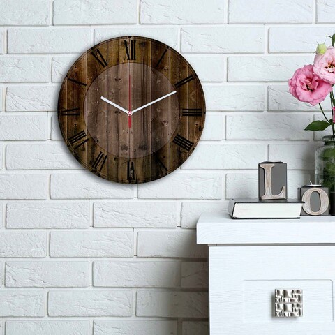 Ceas de perete, 3030ms-014, mdf, ø30 cm, multicolor