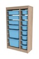 Dulap multifunctional, Estella, Montana Xs 2D4N8U, Sonomo / Albastru