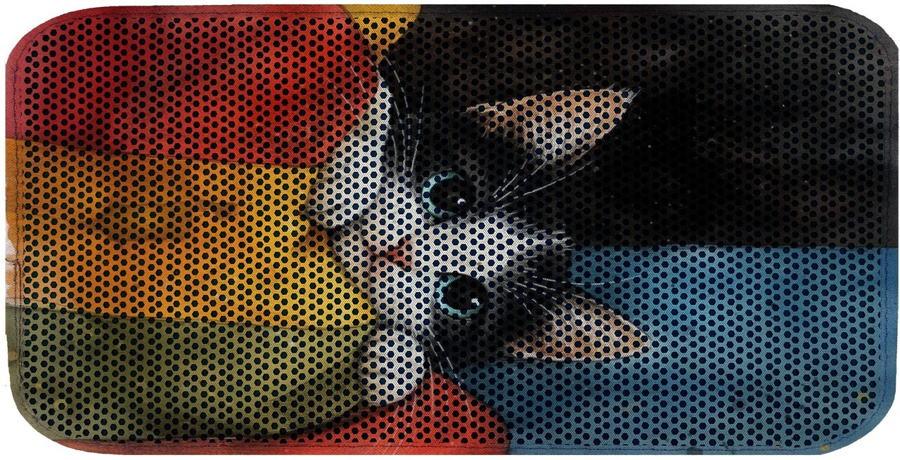 Covoras litiera pentru colectarea granulelor de nisip, Paws &amp; Whiskers, Cat Lıtter Mat 39, Multicolor - view 2