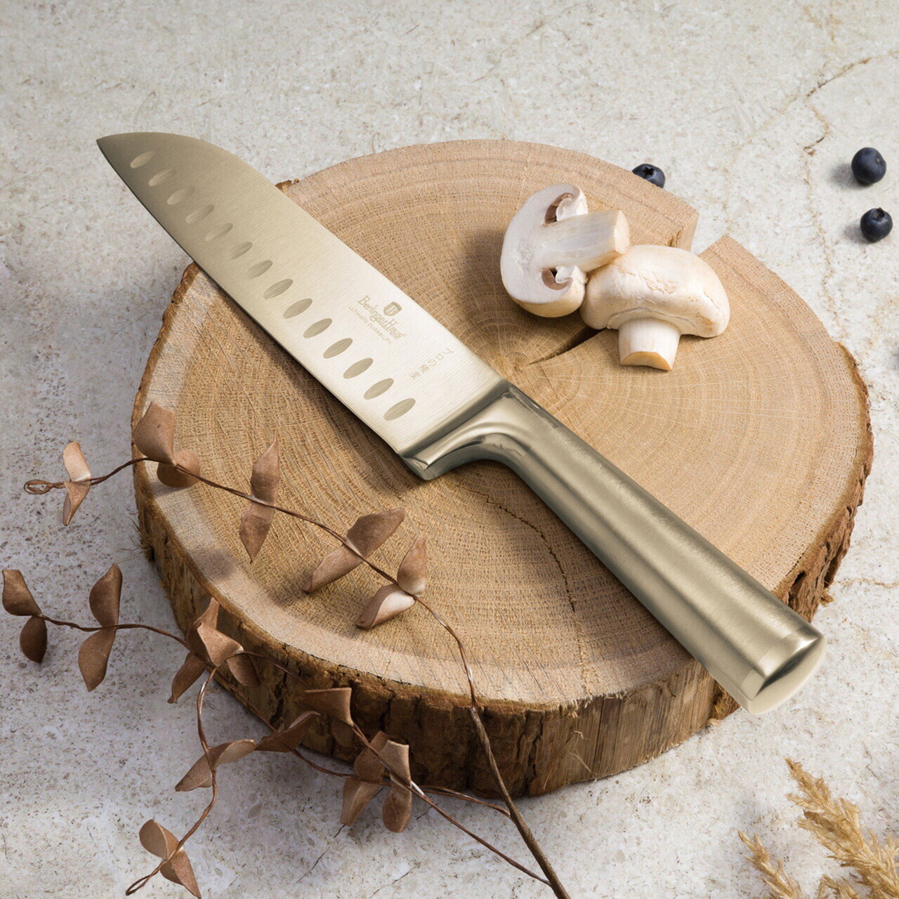 Set 4 cutite Berlinger Haus, Sahara/Leonardo, inox, auriu - imagine 2
