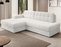 Coltar extensibil stanga 3 locuri ELTAP, LT-01ROY, Blezalt, 240x150x82 cm, lemn/poliester, alb