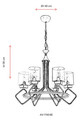 Lustra, Avonni, 683AVN1192, Metal, Maro antichizat
