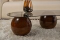 Masuta de cafea, Cerritos, Sphere, Nuc / Gri
