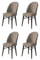 Set de scaune, Charlotte, Ritim, Metal, Cappuccino/Maro