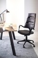 Scaun de birou Bart, Bizzotto, poliester, negru