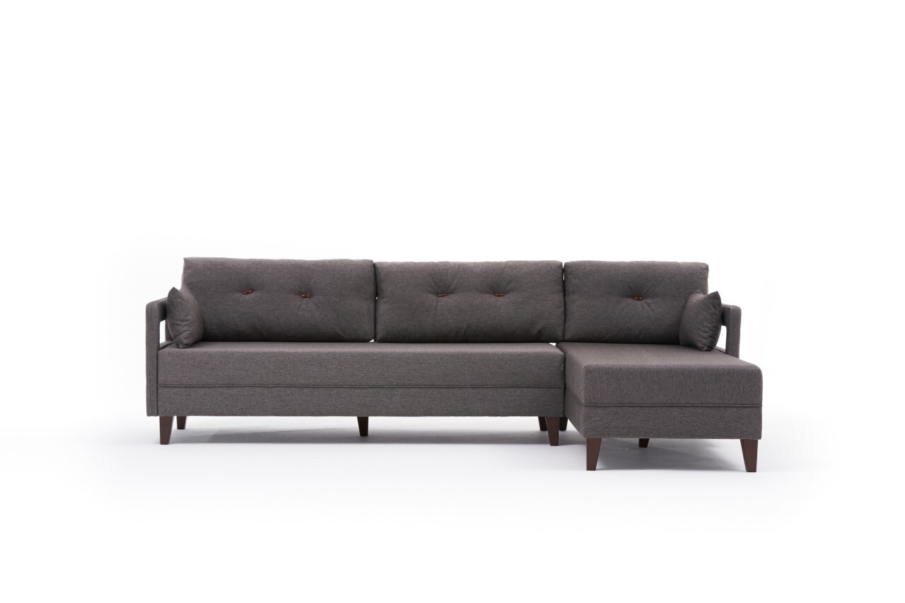 Coltar Pe Dreapta Comfort, Balcab Home, 275x80x80 Cm, Lemn, Maro