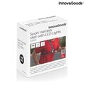 Ham sport cu lumini LED Safelt InnovaGoods, USB, gri/negru