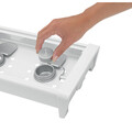 Plita cu lumanari pentru incalzit mancare, Brabantia, White, 35.7x18.8x8 cm, otel/aluminiu, alb
