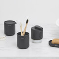 Suport periute si pasta de dinti, Brabantia, MindSet Infinite Grey, 8.1x8.1x9.4 cm, otel, gri
