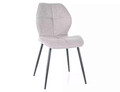 Scaun Frank Nea, Signal, 48x41x86 cm, textil/otel, gri/negru