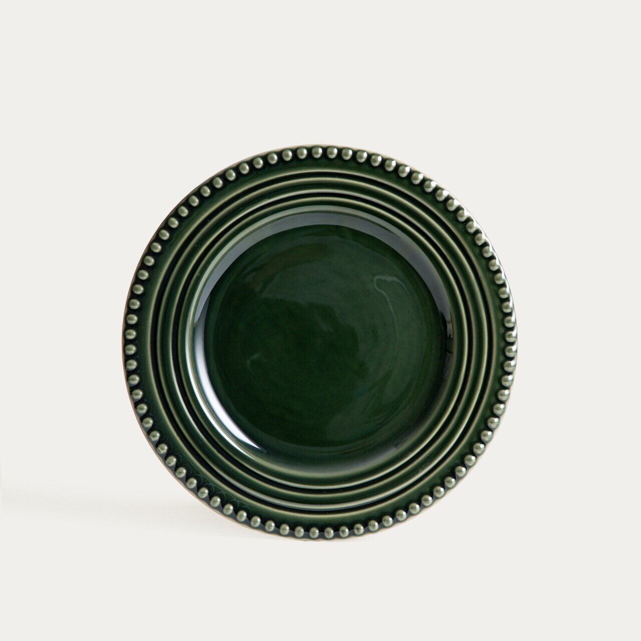 Set 4 farfurii pentru desert Kobbi, Homla, 21.5 cm, ceramica, verde — imaginea 4