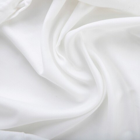 Cearceaf de pat cu elastic Danielle, Homla, 90x200 cm, bumbac satinat, alb