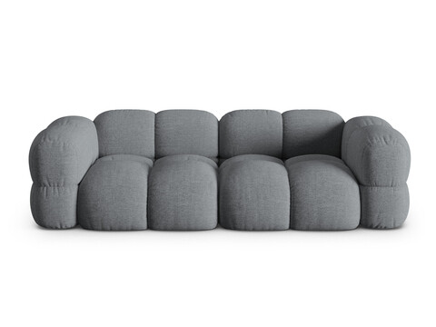Canapea 4 locuri, Loretto, Cosmopolitan Design, 250x100x68 cm, tesatura structurata, gri