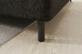 Coltar extensibil dreapta 3 locuri ELTAP, RT-05RAQ, Barea, 208x160x100 cm, lemn/poliester, gri inchis