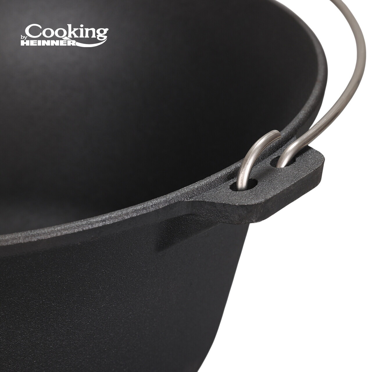 Ceaun Cooking by Heinner, 37x17.5 cm, 10 L, fonta, negru - imagine 3