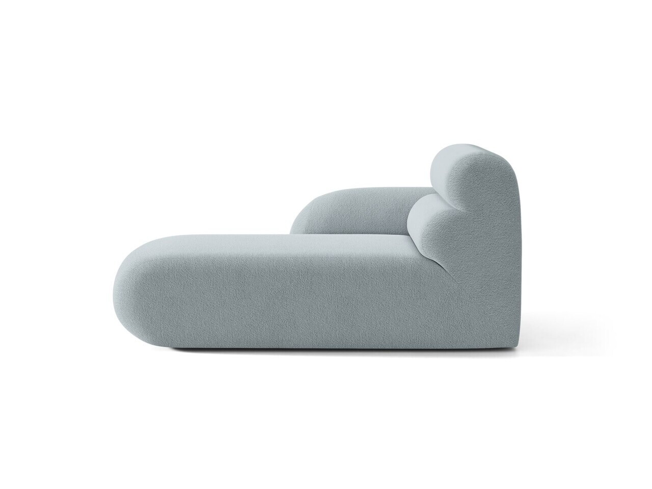 Sezlong living stanga, Neo, Micadoni Home, 110x165x83 cm, tesatura Boucle, albastru deschis — imaginea 5